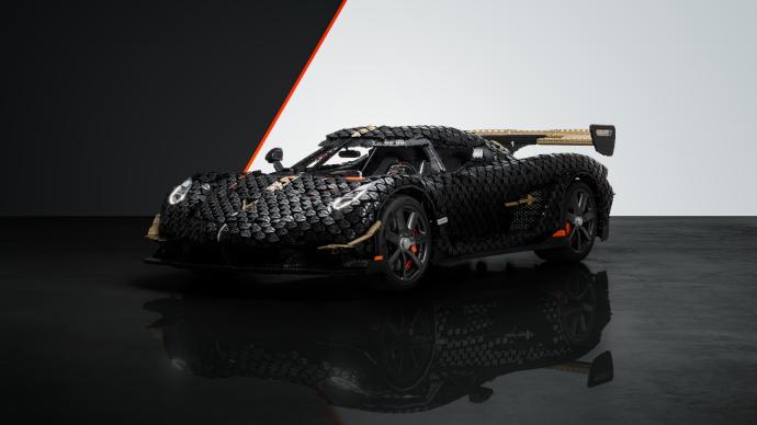 La Lanza de Koenigsegg Sadair reproducida en Lego a escala 1:1, ¡puede viajar a más de 110 km/h!