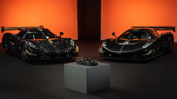 La Lanza de Koenigsegg Sadair reproducida en Lego a escala 1:1, ¡puede viajar a más de 110 km/h!